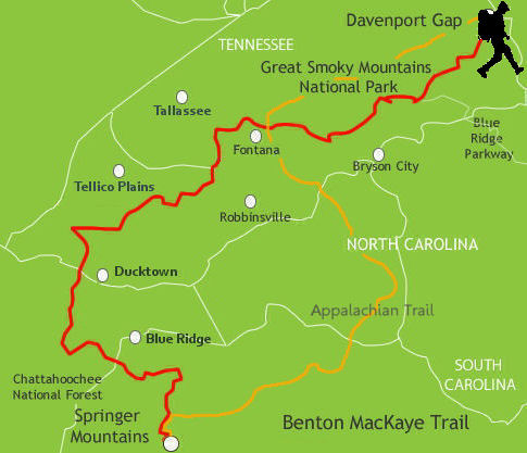 7 BMT Map at Davenport Gap